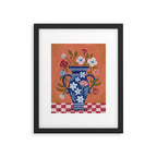 Still Life Wild Flowers Bouquet in Vase Bright colours Framed Art Print Gallery Image 5