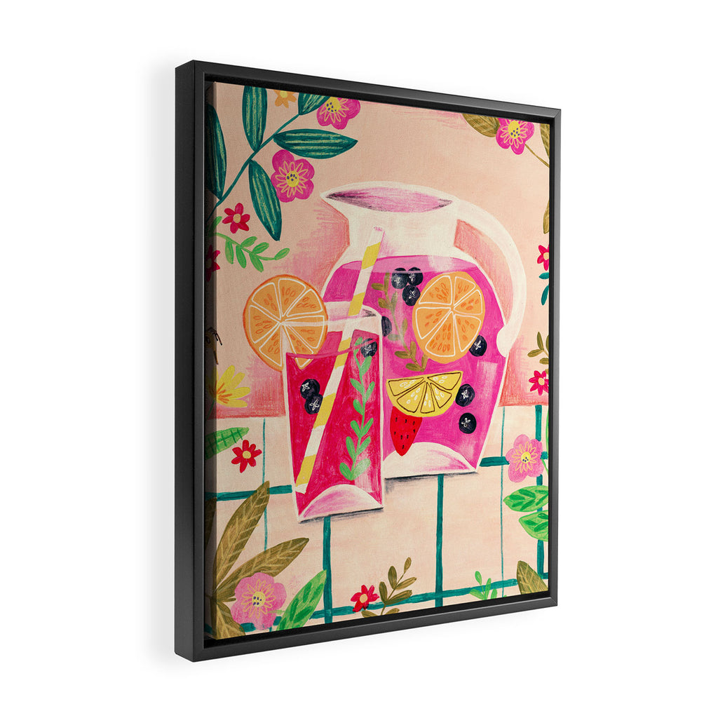 Summer cocktail Framed Canvas Print Gallery Image 2