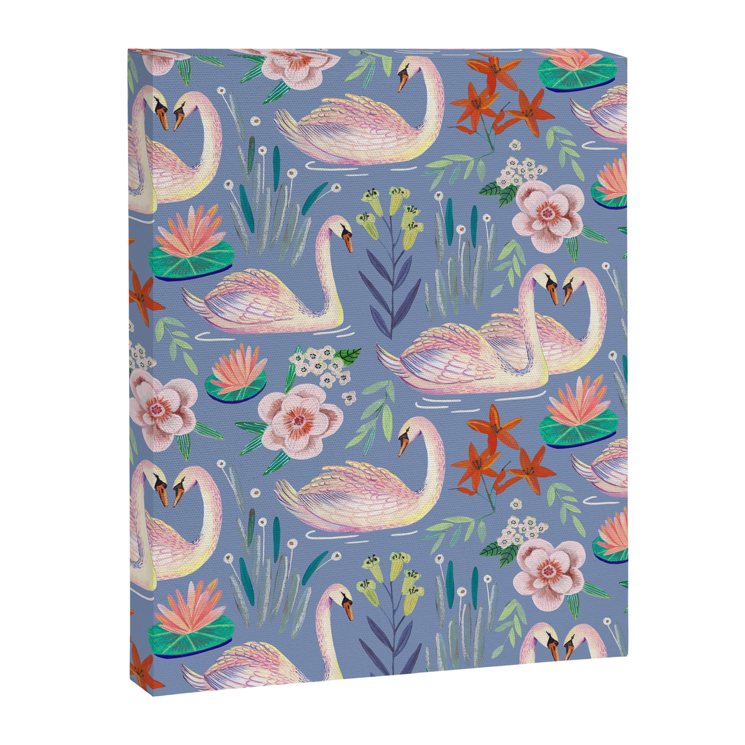 Swan Pattern Canvas Print Gallery Image 8