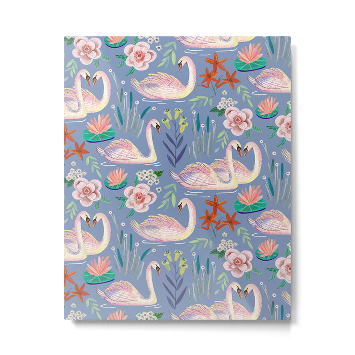 Swan Pattern Metal Print Gallery Image 1