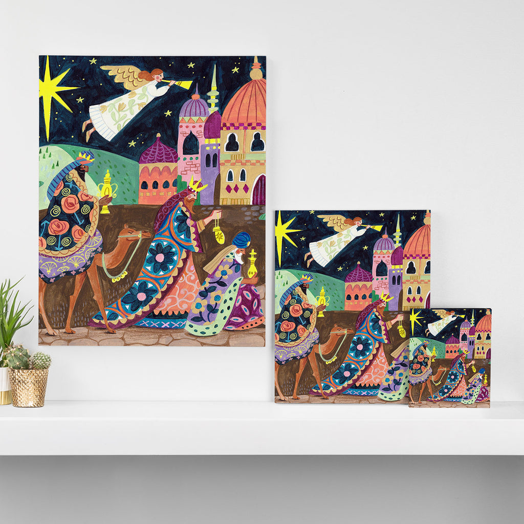 The three Wise Men in Bethlehem Canvas Print Gallery Image 3