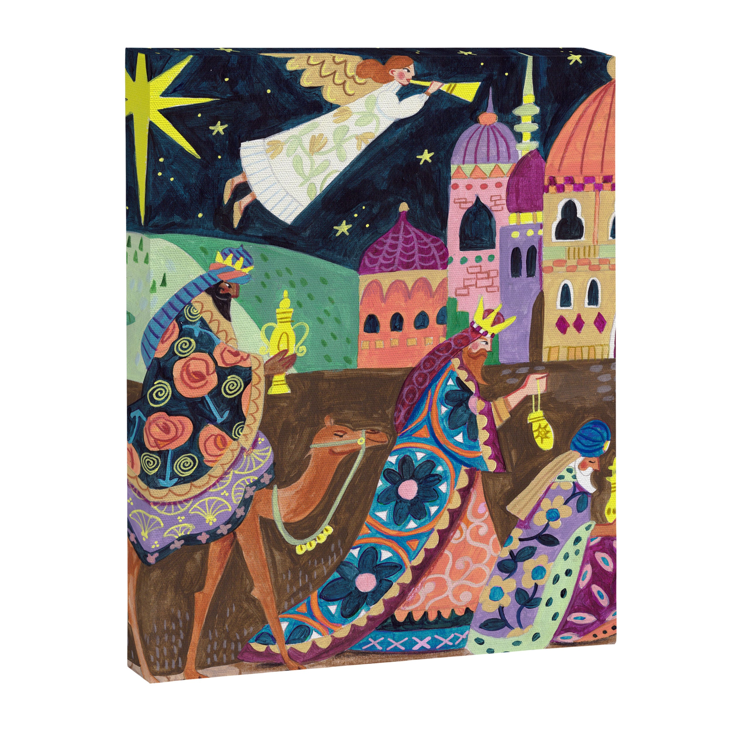 The three Wise Men in Bethlehem Canvas Print Gallery Image 3