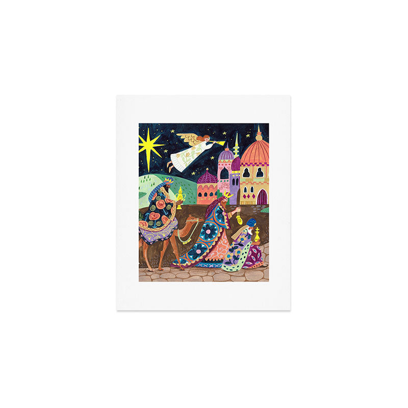 The three Wise Men in Bethlehem Art Print Gallery Image 1