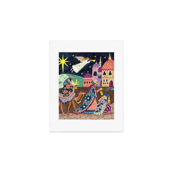 The three Wise Men in Bethlehem Art Print Gallery Image 1