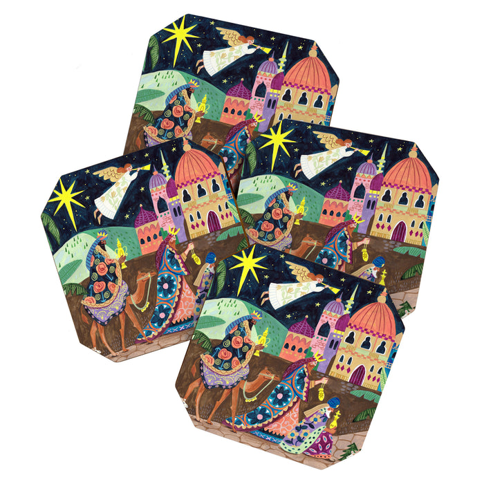 The three Wise Men in Bethlehem Coaster Gallery Image 1