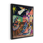 The three Wise Men in Bethlehem Framed Canvas Print Gallery Image 2
