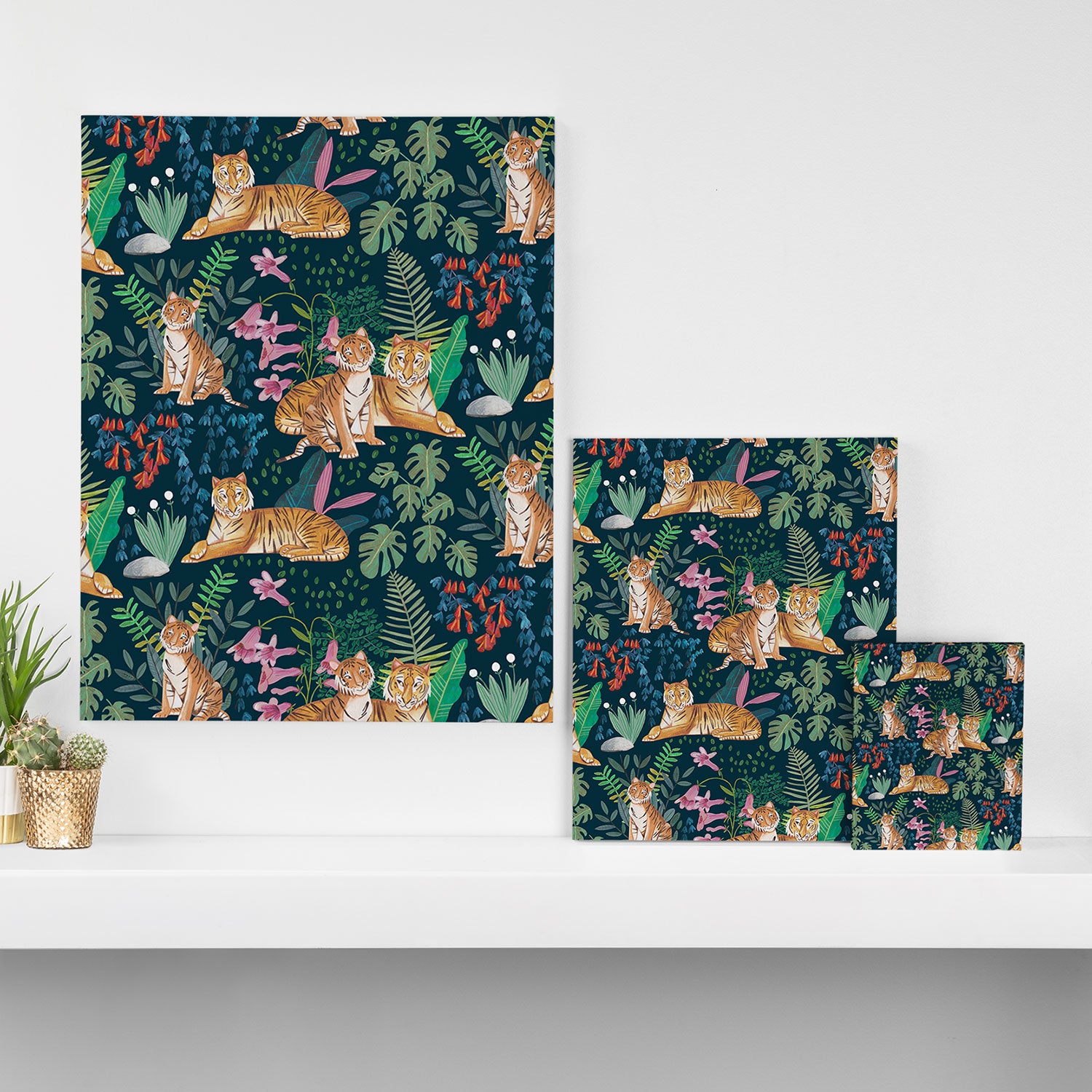 Tiger pattern Canvas Print Gallery Image 3