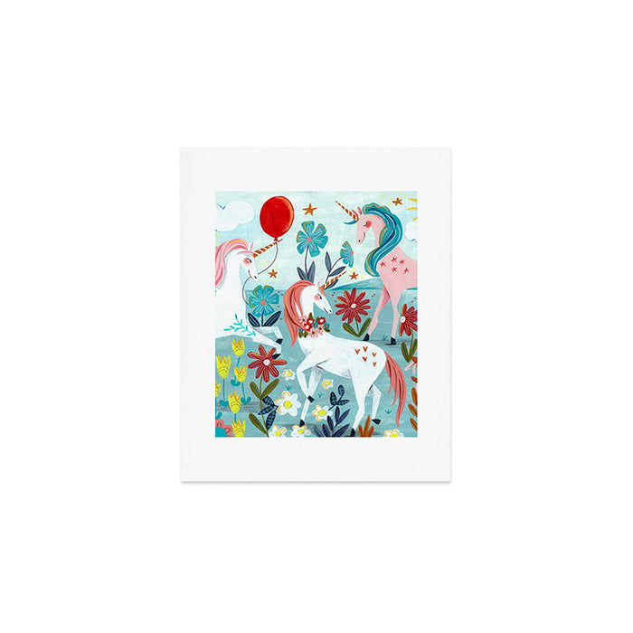 Unicorns landscape Art Print Gallery Image 1
