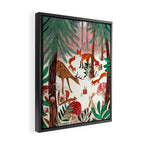 Whimsical woodland enchanted forest animals Framed Canvas Print Gallery Image 2