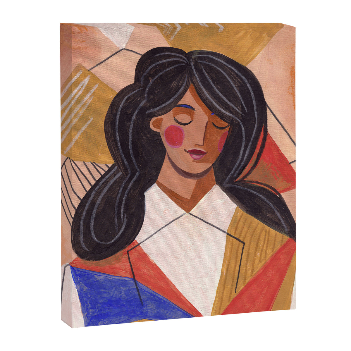 Woman in Thoughts Canvas Print Gallery Image 6