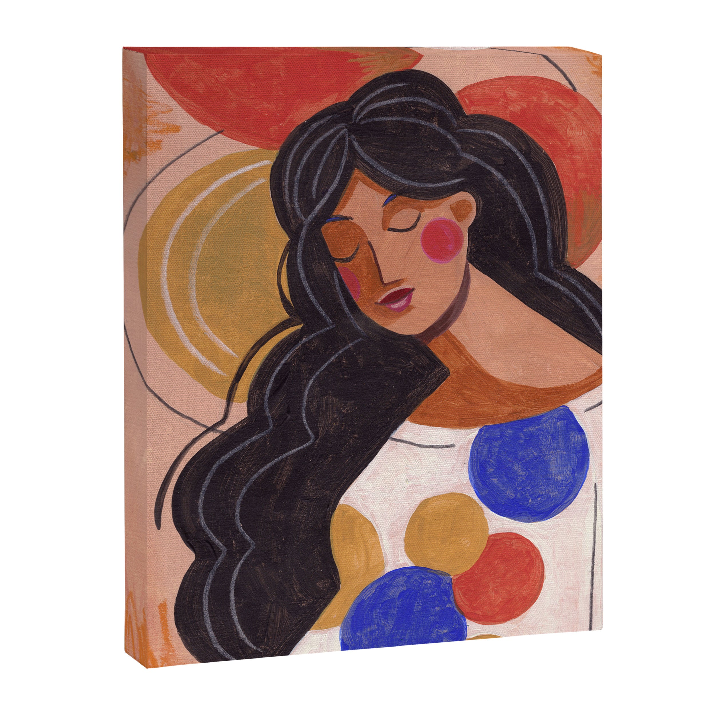 Woman In Thoughts Canvas Print Gallery Image 6