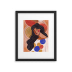 Woman In Thoughts Framed Art Print Gallery Image 5