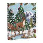 Woodland animals in the Snowy Mountain Forest Canvas Print Gallery Image 3