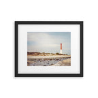 Barnegat Lighthouse Long Beach Island New Jersey Shore, Old Barney Light house LBI Framed Art Print Gallery Image 5