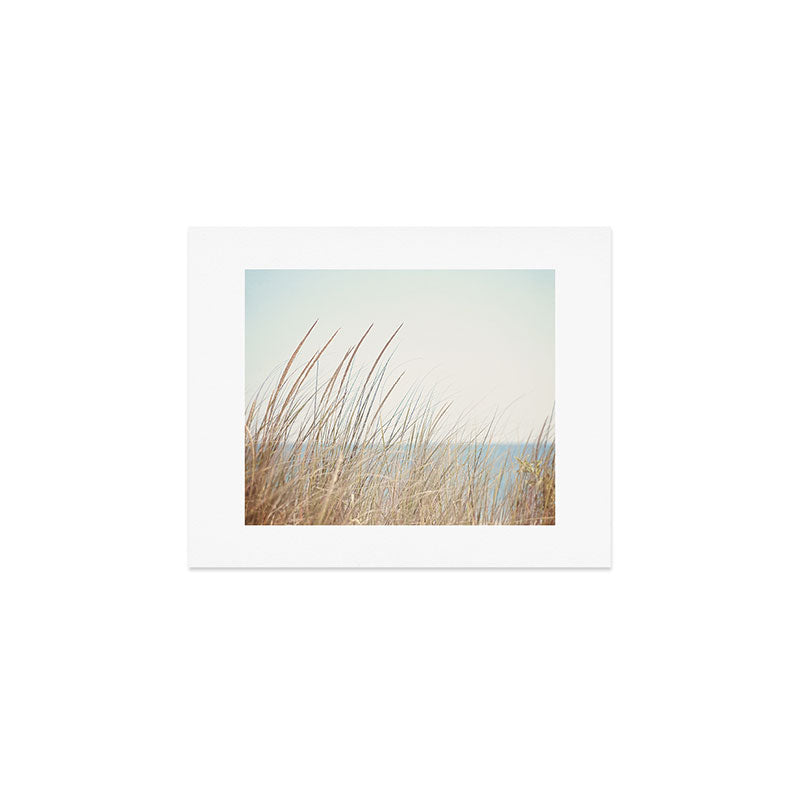 Beach Grass Photography, Calming Coastal Photo Print, Relaxing Beach House Photograph, Seaside Photo Art Print Gallery Image 1
