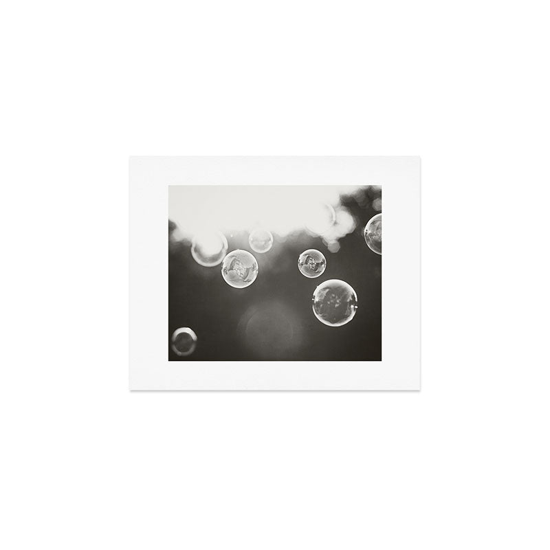 Bubble Photography, Black and White Bathroom Art, Laundry Room Photo Art Print Gallery Image 1