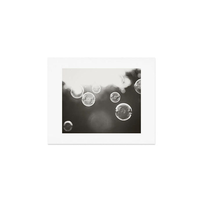 Bubble Photography, Black and White Bathroom Art, Laundry Room Photo Art Print Gallery Image 1