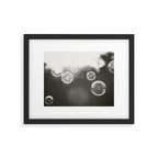 Bubble Photography, Black and White Bathroom Art, Laundry Room Photo Framed Art Print Gallery Image 5