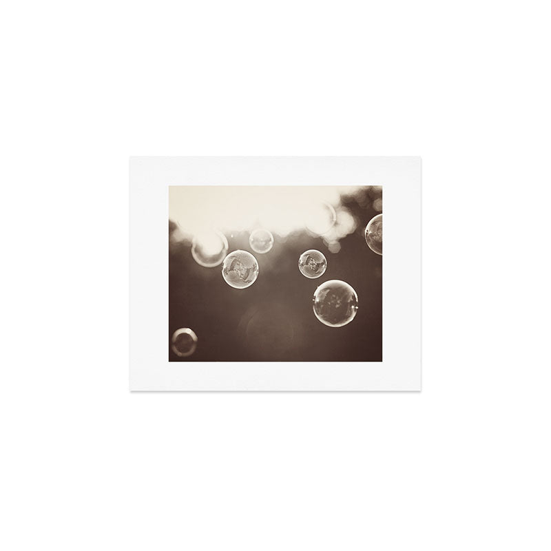 Bubbles Photography, Soap Bubble Laundry Room Art, Bathroom Photo, Brown Bath Picture Restroom Print Art Print Gallery Image 1