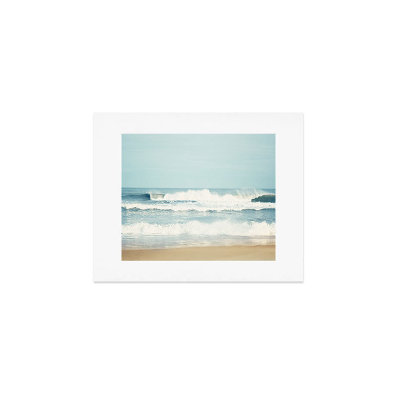 Ocean Photography, Calming Sea Photo, Blue Waves Seascape Photograph, Beach Print Art Print Gallery Image 1