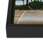 Basketball on Isla Bastimento, Bocas del Toro, Panama Framed Canvas Print Gallery Image 3