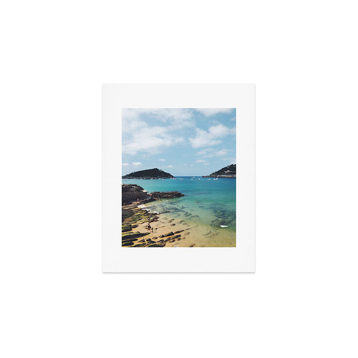 Summer in Donostia San Sebastian Spain Beach Art Print Gallery Image 1
