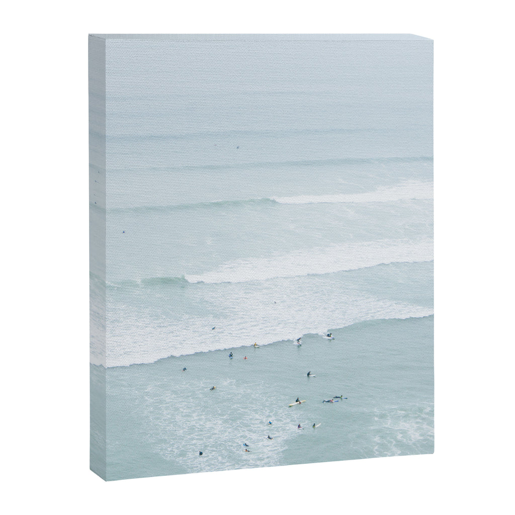 Tiny Surfers from the Sky, Lima, Peru Canvas Print Gallery Image 6