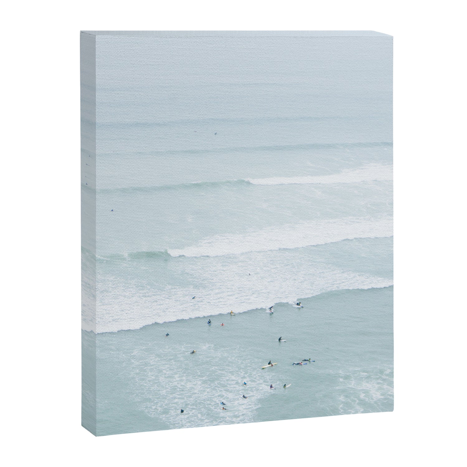 Tiny Surfers from the Sky, Lima, Peru Canvas Print Gallery Image 6