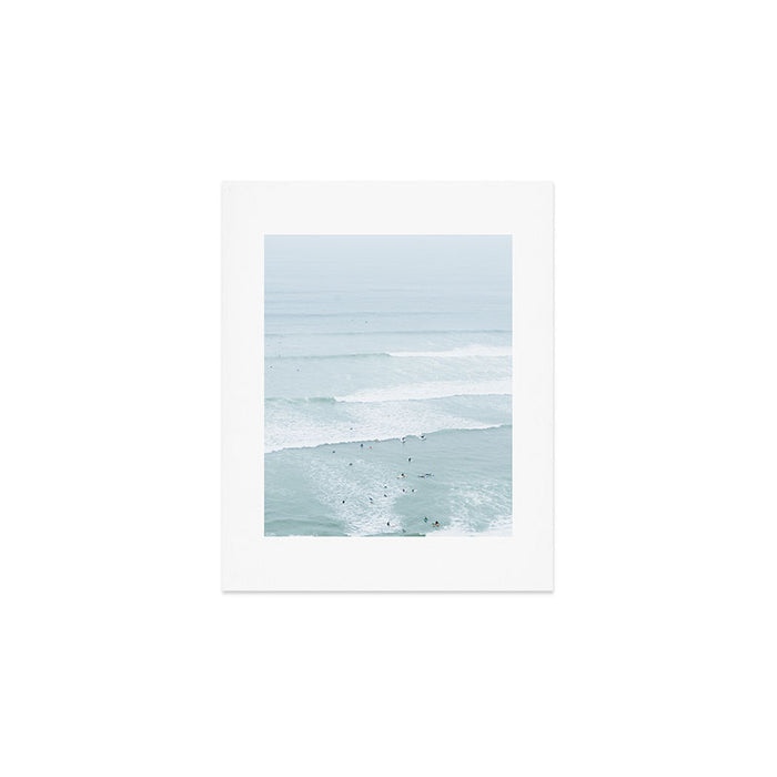Tiny Surfers from the Sky, Lima, Peru Art Print Gallery Image 1
