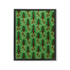Abstract Fir Trees and Pine Cones Framed Canvas Print Gallery Image 8