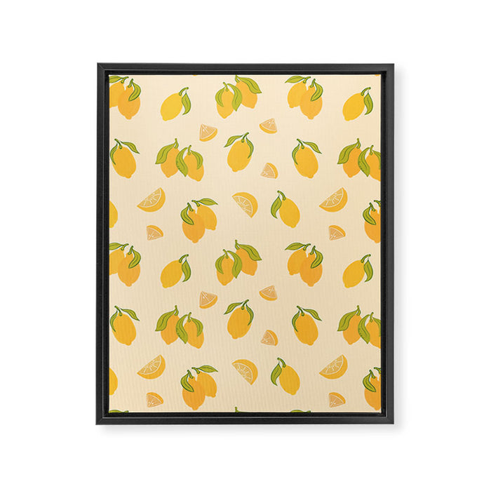 Amalfi Coast Lemons Framed Canvas Print Gallery Image 1