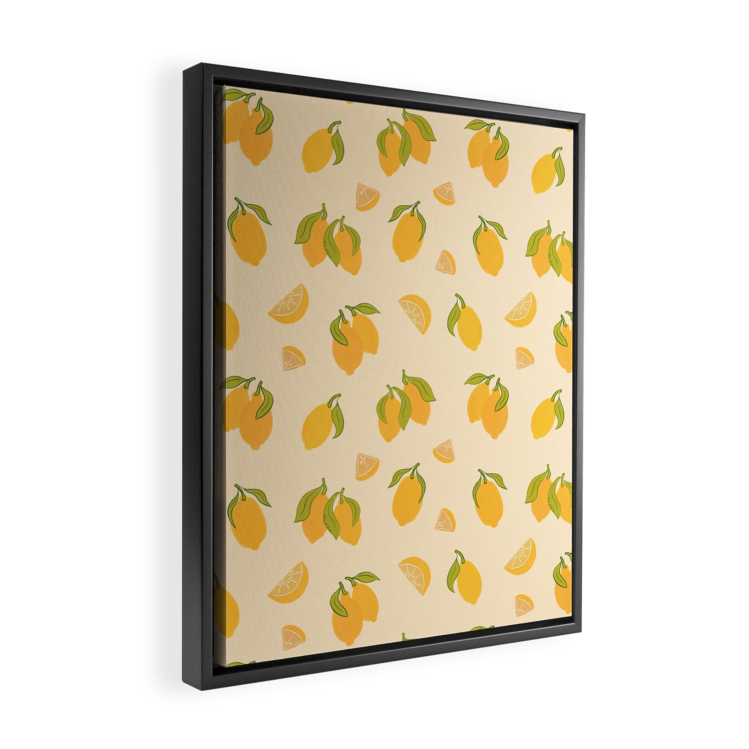Amalfi Coast Lemons Framed Canvas Print Gallery Image 2