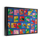 Animal Alphabet Framed Canvas Print Gallery Image 2