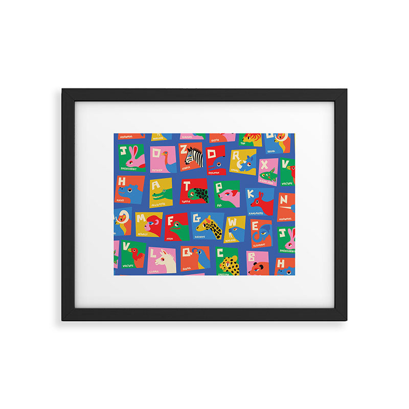 Animal Alphabet Framed Art Print Gallery Image 6