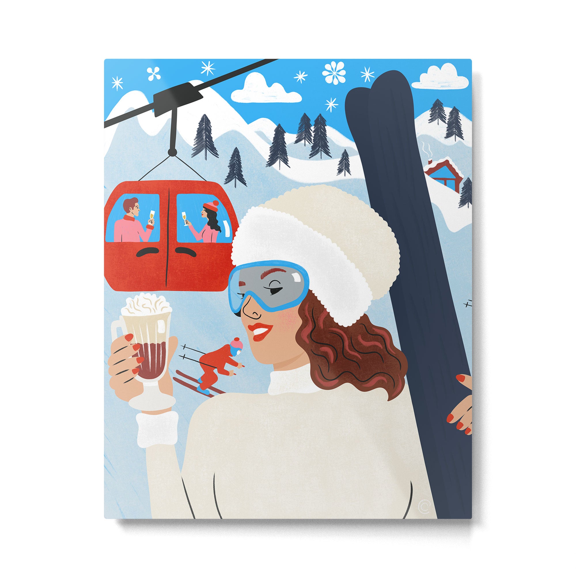 Apres Ski Metal Print Gallery Image 6