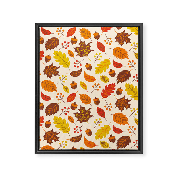 Autumn Leaves Framed Canvas Print Gallery Image 1