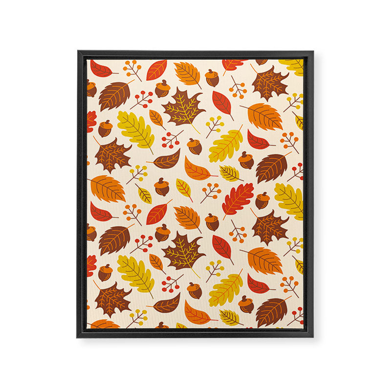 Autumn Leaves Framed Canvas Print Gallery Image 8