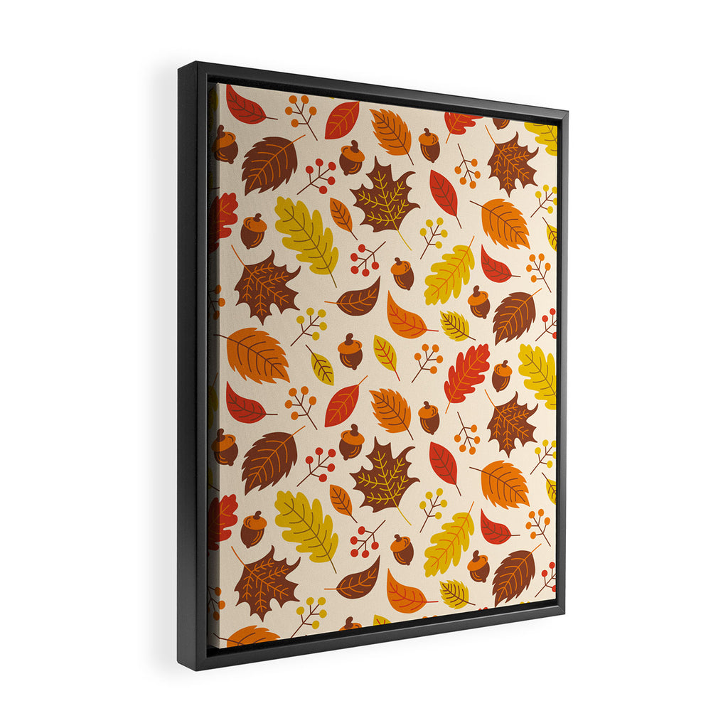 Autumn Leaves Framed Canvas Print Gallery Image 2