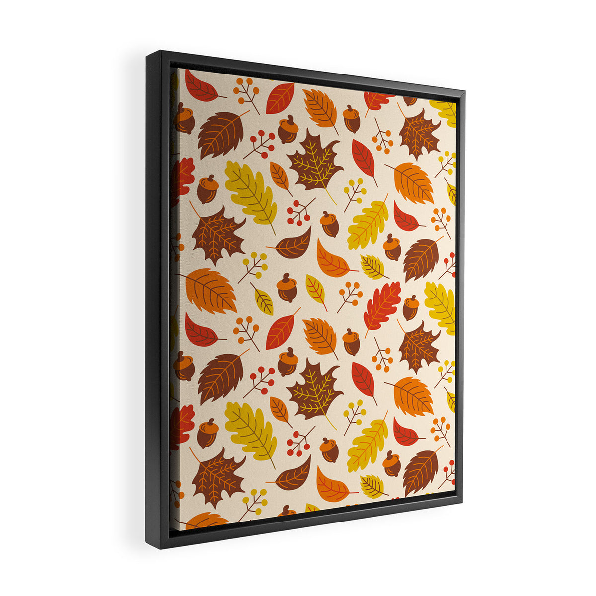 Autumn Leaves Framed Canvas Print Gallery Image 2