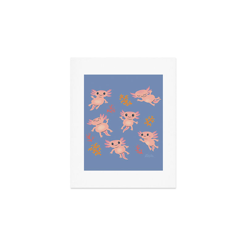 Baby Axolotl Art Print Gallery Image 1