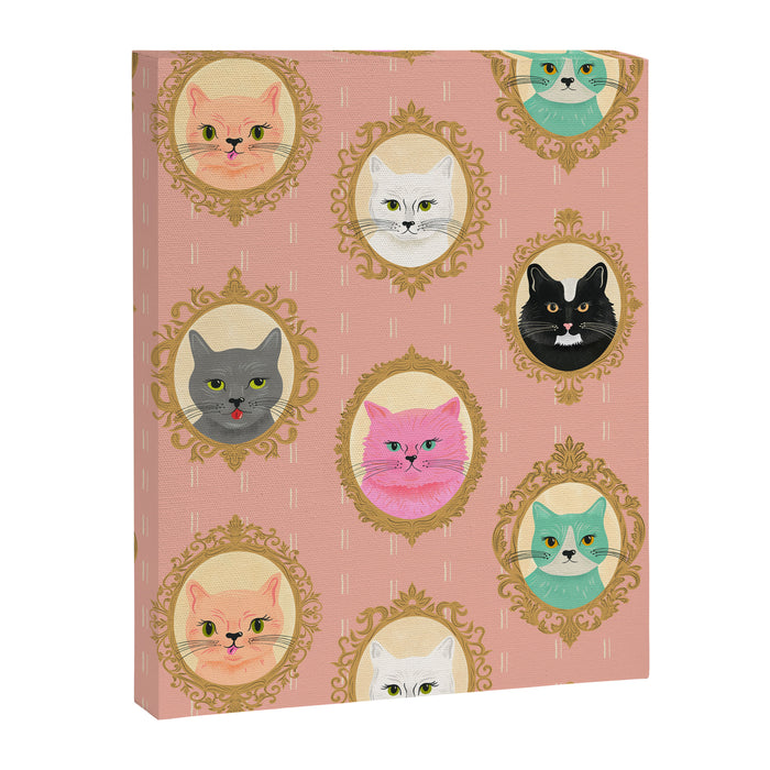 Cat Cameos - Cute Kitty Portraits Canvas Print Gallery Image 1