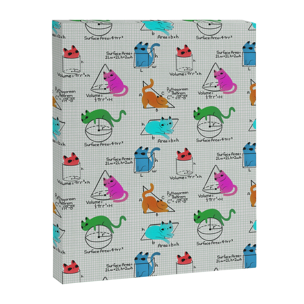 Cat Math Canvas Print Gallery Image 8
