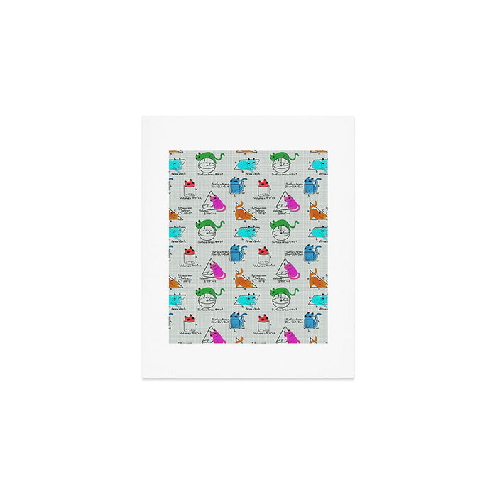 Cat Math Art Print Gallery Image 1