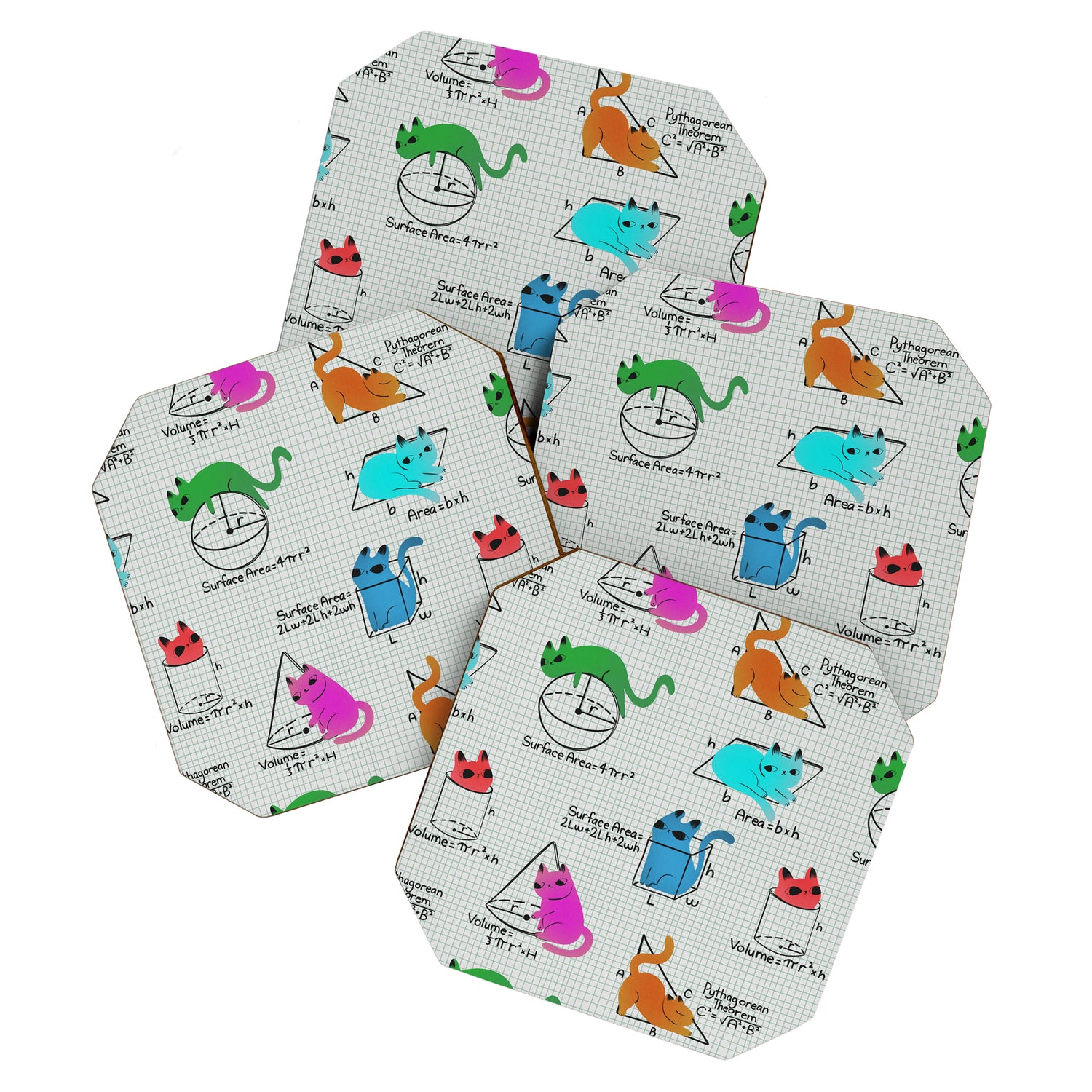 Cat Math Coaster Gallery Image 1