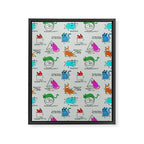 Cat Math Framed Canvas Print Gallery Image 8