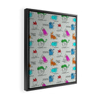 Cat Math Framed Canvas Print Gallery Image 2