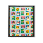 Christmas Stamps Framed Canvas Print Gallery Image 8