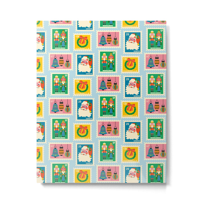Christmas Stamps Metal Print Gallery Image 1