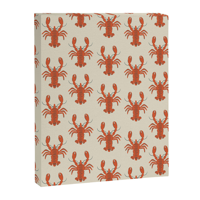Coastal Lobsters Nautical Crustacean Canvas Print Gallery Image 1