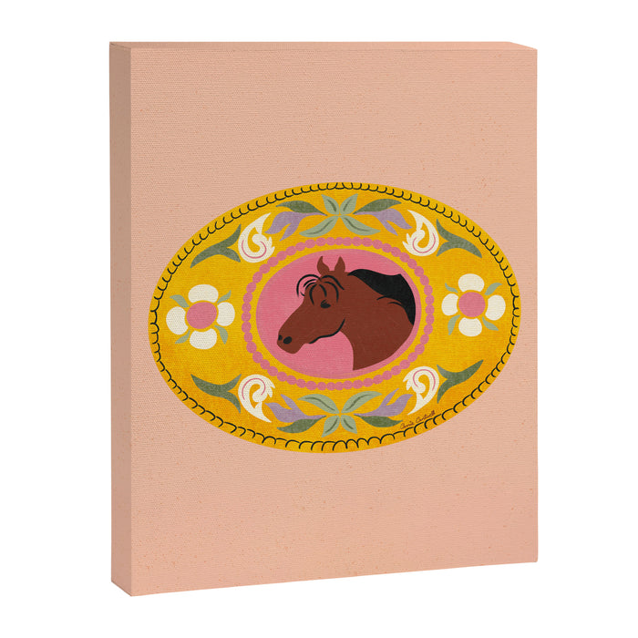 Cowgirl Belt Buckle Canvas Print Gallery Image 1